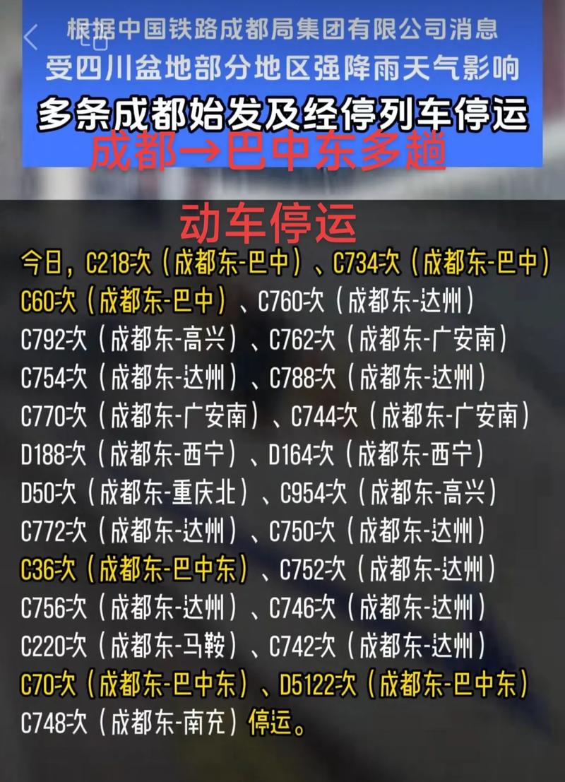 巴中到成都开通动车的最新消息