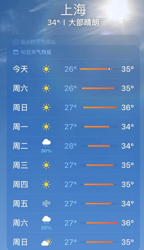 上海天气预报15天查询结果