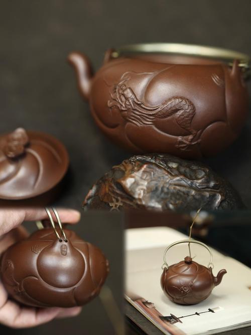 鱼化龙正根紫砂壶紫砂