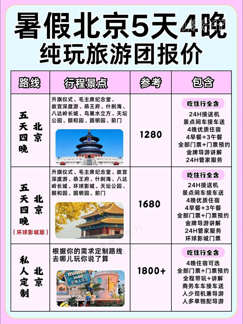北京旅行社旅游报价3日游