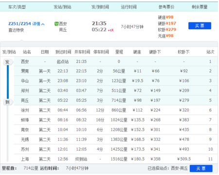 北京到焦作火车时刻表查询