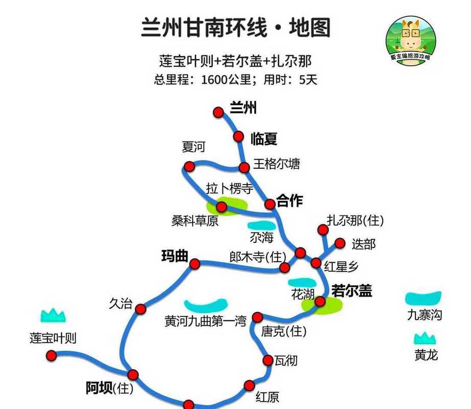 从成都到兰州自驾游推荐路线