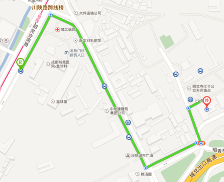 成都昭觉寺汽车站到双流机场