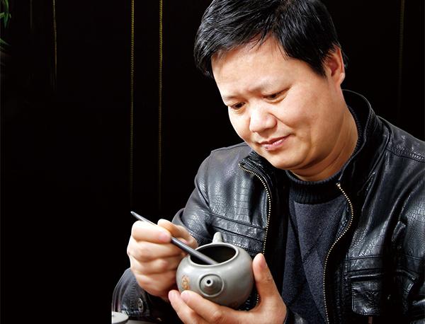 冯建平紫砂壶 山水