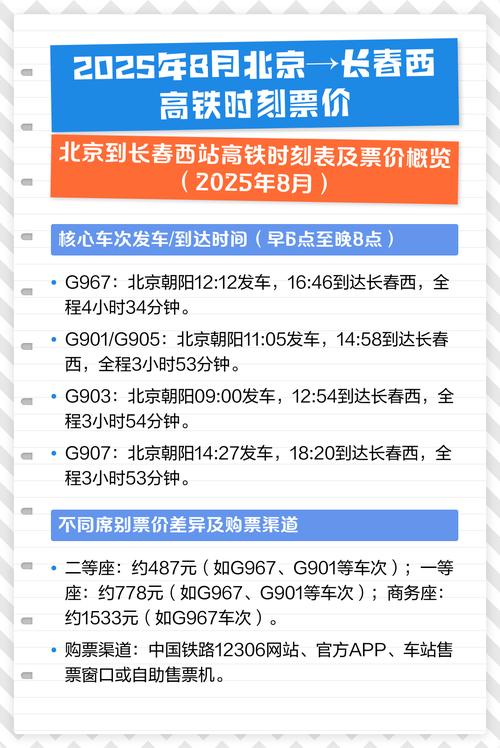 长春到北京火车时刻表查询