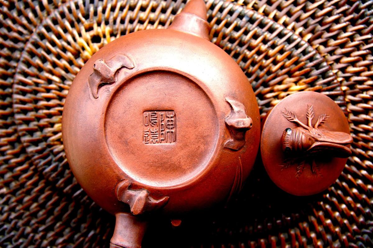 康熙年制紫砂壶 无盖