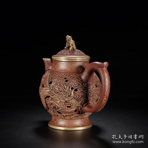 宜兴紫砂壶金龙紫砂壶