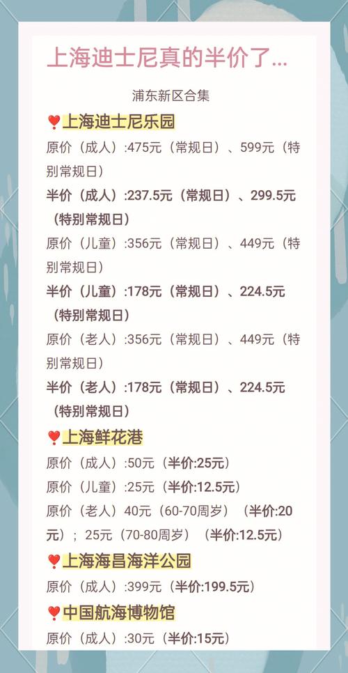 上海迪士尼门票有优惠吗