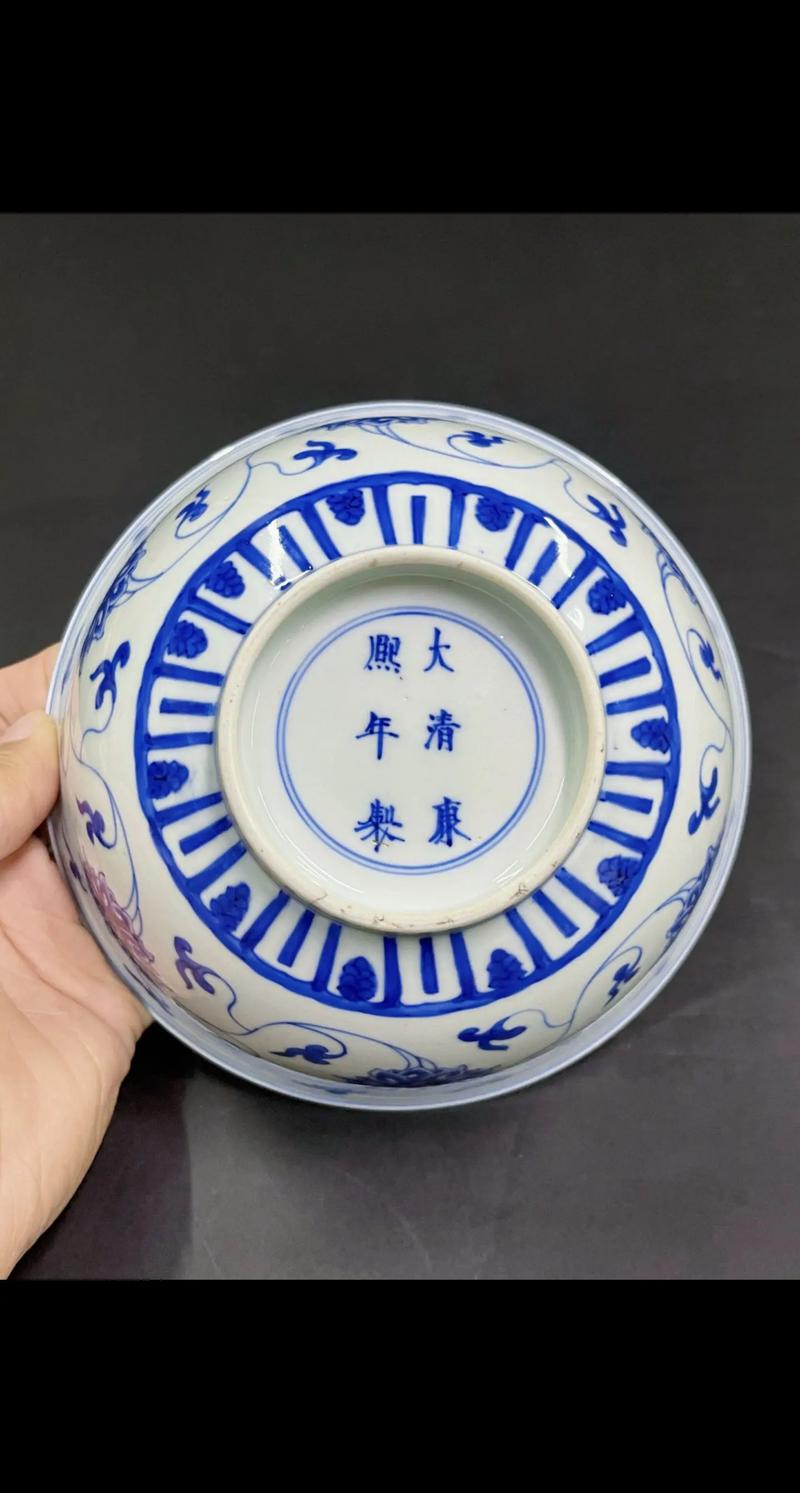 双圈无字康熙官窑瓷器