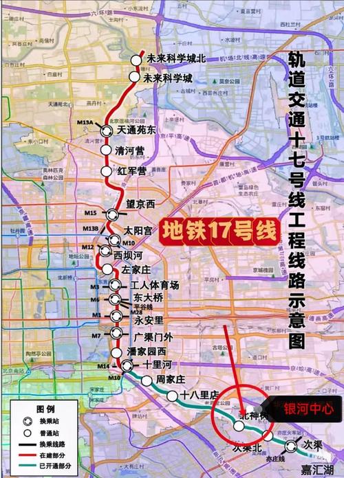 北京17号线地铁线路图