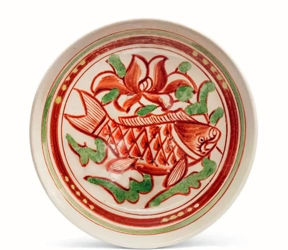 山西博物院红绿彩瓷器