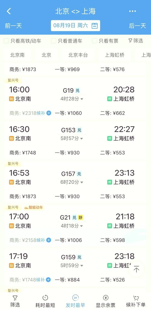 北京到上海飞机几个小时