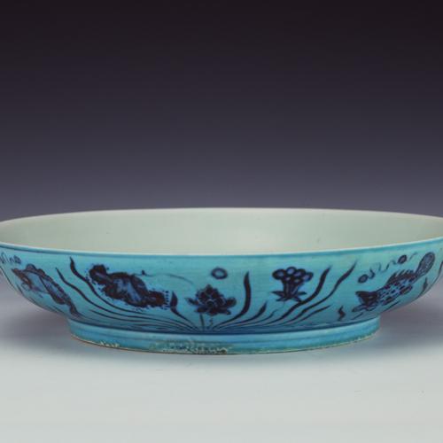 明代孔雀绿釉瓷器图片