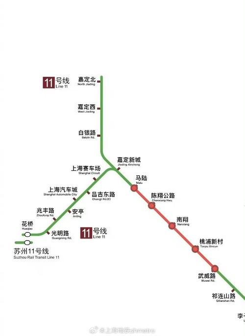 上海11号线地铁线路图
