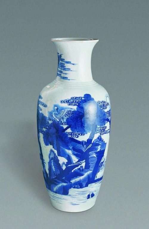 弘治鹤鹿青花瓷器拍卖