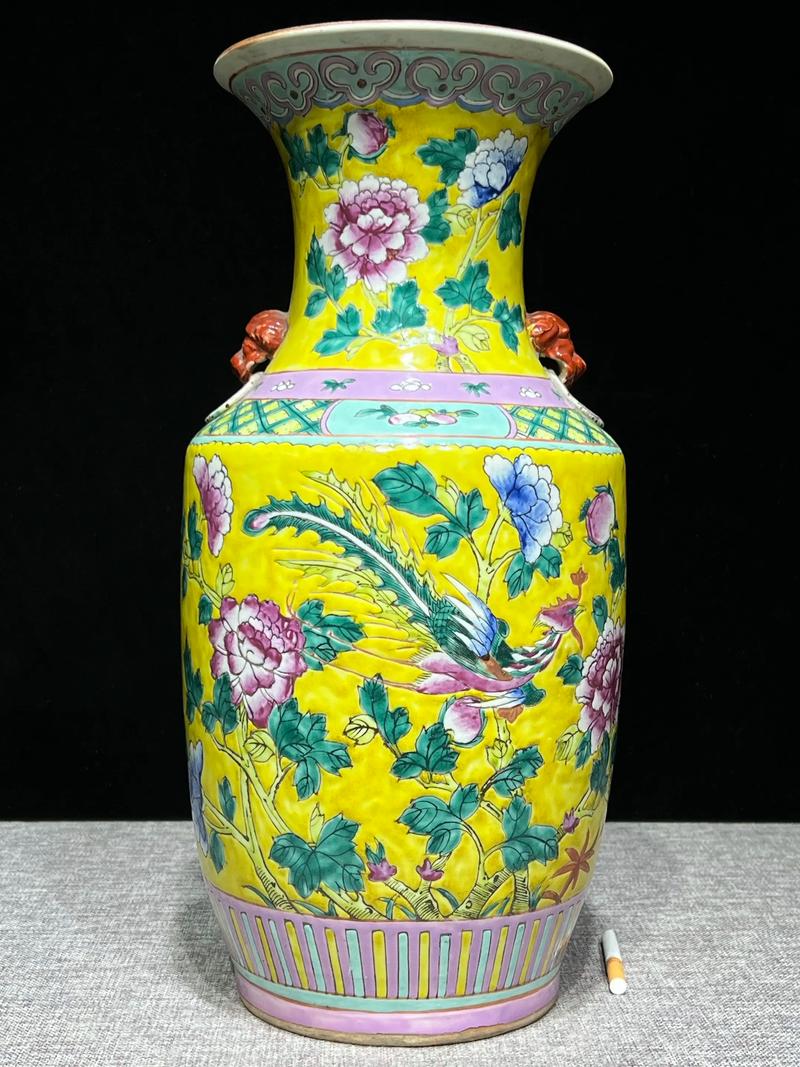 黄釉粉彩瓷器坚定方法