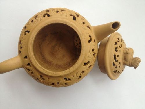 大周浮雕款紫砂壶价格