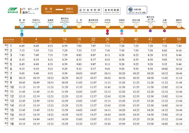 成都到重庆火车时刻表查询