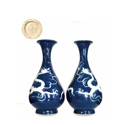 宋代霁蓝釉瓷器真迹图