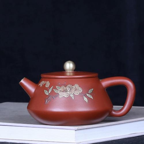 周桂珍描金紫砂壶图片