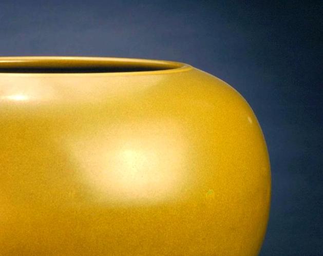 清代鳝鱼黄釉瓷器图片