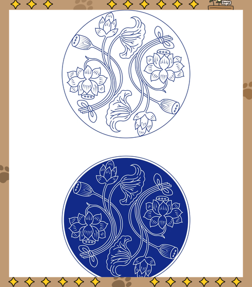 古代瓷器的莲花纹图片