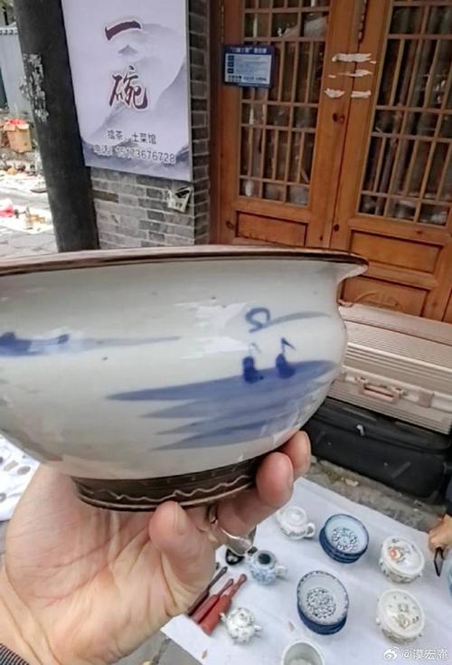 清中晚期瓷器香炉图片