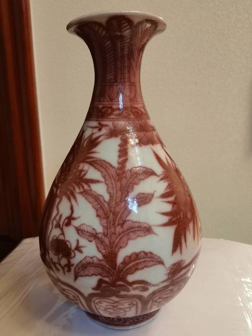 元代瓷器玉壶春瓶图片