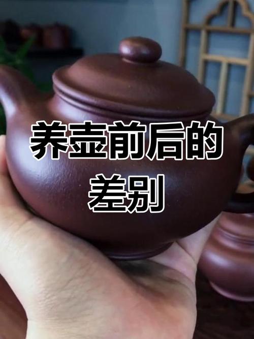 紫砂壶泡养前后对比照