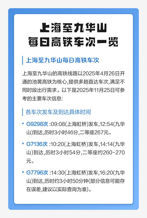 去上海的高铁车次查询